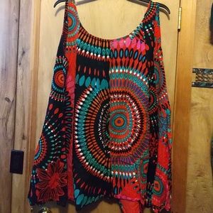 Flower medallion tank top